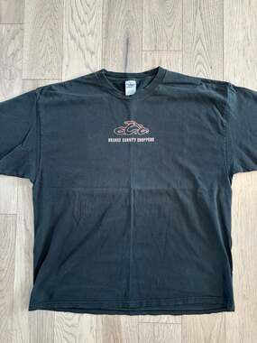 Orange County Choppers Graphic T-Shirt Black Size 2XL